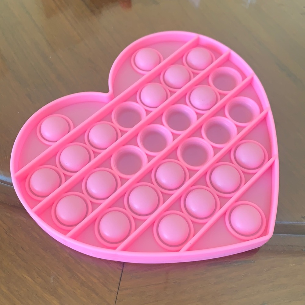 Fidget popper pink heart